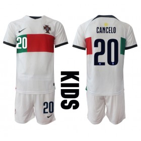 Baby Fußballbekleidung Portugal Joao Cancelo #20 Auswärtstrikot WM 2022 Kurzarm (+ kurze hosen)
